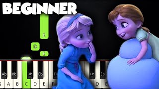Do You Want To Build A Snowman - Frozen | BEGINNER PIANO TUTORIAL + SHEET MUSIC by Betacustic