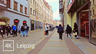 Walking in LEIPZIG - Germany 🇩🇪 Old town / City Center - 4K 60fps