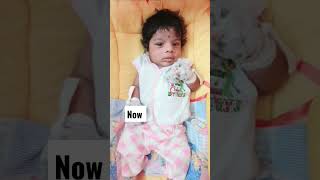 newborn👶 vs now 👧 |  baby deekshitha 💕