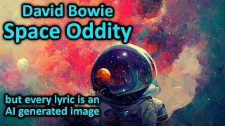 Space Oddity - but every lyric is an AI generated image