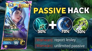 WHEN GLOBAL LESLEY ABUSE THIS NEW PASSIVE UNLIMITED BUILD IN SOLO RANKED GAME!!😈🔥 ( 100% BROKEN! )