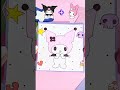 🖤 kuromi ➕️ my melody 🩷 diy manualidades crafts art tutorial aesthetic sanrio shorts