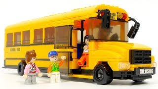 Sluban M38-B0506 school bus  | City bus for Lego Fans!