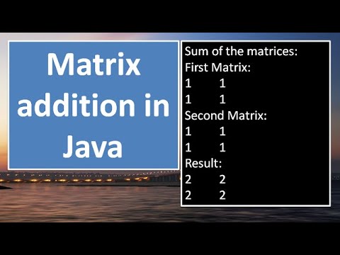 Matrix Addition Program In JAVA,#72 - YouTube