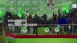 Kenya's Ruto declared president after last-minute chaos