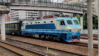 【铁路随拍(China Railway)】又见SS8动集\u0026首台SS8 Z8002(龙川～广州东)抵达广州东站 本务SS8-0001/0153