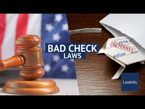 What is the law on bounced checks?