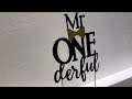 Mr Onederful Cake Topper For Birthday - Black Glitter Cake Topper Bow Tie First Birthday Boy Reviews