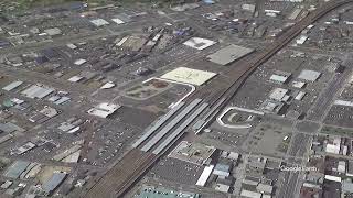 Google Earth　福知山駅（京都府）　山陰本線　ふくちやまえき