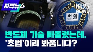 [자막뉴스] 반도체 기술 빼돌렸는데 '초범'이라 봐준다? / KBS 2024.01.22.