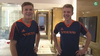 Rondleiding door het spelershotel van Jong Oranje in India