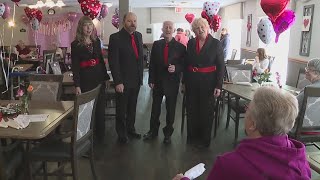 Chordbusters provide singing Valentines to QC residents