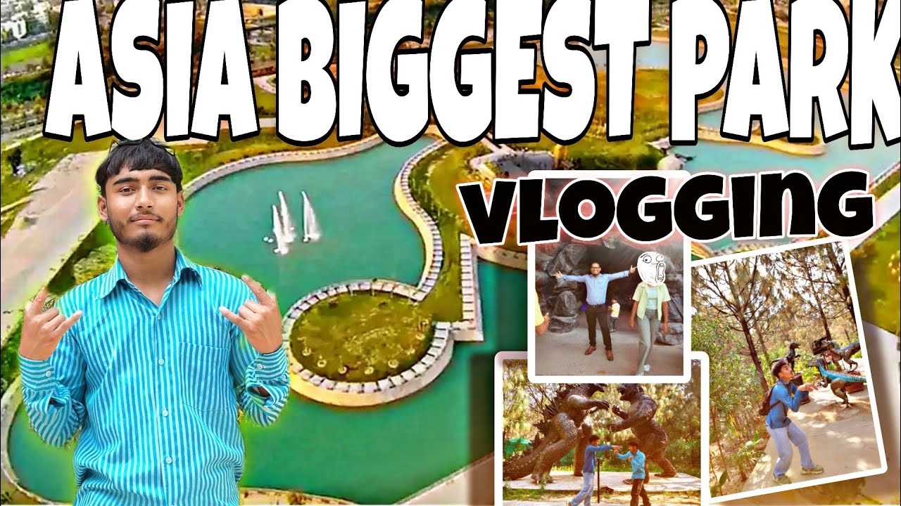 Asia Biggest Park Vlogging Funny Moments Capture In Video Shooting