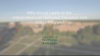 Interprofessional Dedicated Education Unit (IDEU)