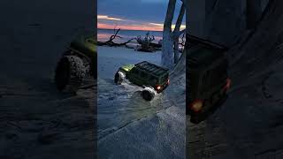 axial scx6 jeep and honcho at the beach