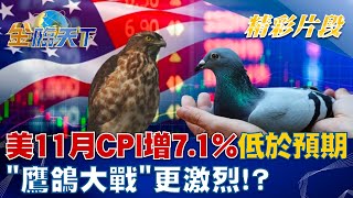 美國11月CPI年增7.1% 低於預期 \