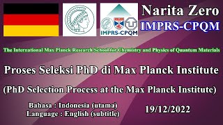 Proses Seleksi PhD di Max Planck Institute (PhD Selection Process at the Max Planck Institute)