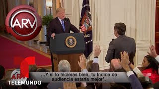 Trump se enfrenta con ira contra varios periodistas | Al Rojo Vivo | Telemundo