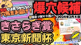 【きさらぎ賞・東京新聞杯攻略】ふつうに考えてちゃ見つからない穴馬を「🐯虎の勝率」で暴く！ 勝率トップ3と気になる馬【競馬予想2024】