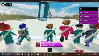 Jugando Squid Game en Roblox