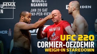 UFC 220: Daniel Cormier vs. Volkan Oezdemir Weigh-In Staredown - MMA Fighting