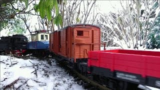 LGB / Märklin Gartenbahn Spur G Winterimpressionen | Garden model railway in snow