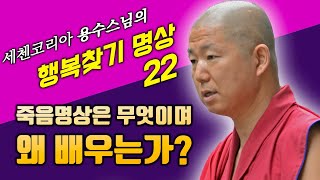 죽음명상 1 죽음명상을 배우는 이유와 죽음명상을 배우면 이로운 점들 [용수스님 행복찾기] 22회