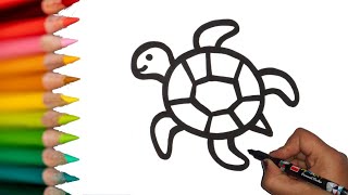How To Draw Tortoise Easy Step By Step Drawing Easy @kidkid2711