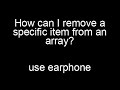 How to remove a specific element from javascript array | javascript interview questions