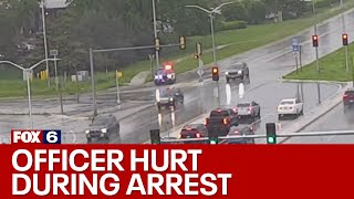 Brookfield officer hurt during arrest | FOX6 News Milwaukee