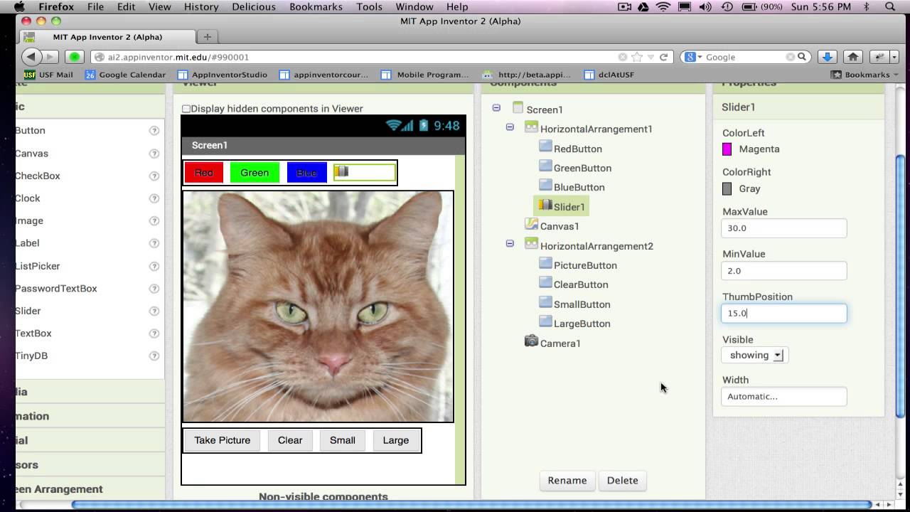 App Inventor 2 Tutorial App Inventor 2 The Slider Component