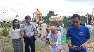 พิธีบวงสรวงหล่อพระจักรพรรดิ์ ที่พักสงฆ์ วัดป่าสุทธาวาส จ.ลพบุรี