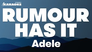 Rumour Has It in the Style of "Adele" karaoke video with lyrics (no lead vocal)