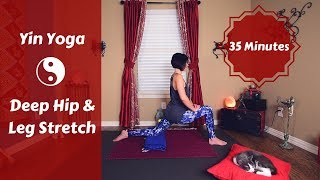 Yin AM:  Yin Yoga for Thighs, Hips & Legs | Deep Stretch {35 mins}