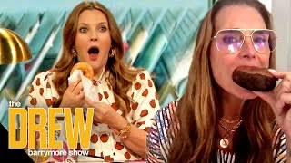 Drew and Brooke Shields Eat Donuts Together to Make a Fans Dream Come True | Dear Drew