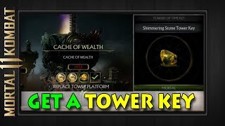 FOUND A TOWER KEY | Mortal Kombat 11 | 150K COINS + SKIN Cache of Wealth Summoned