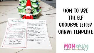How to Use the Elf on a Shelf Goodbye Letter Canva Template