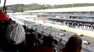 Start of the 2007 Belgium Formula One Grand Prix