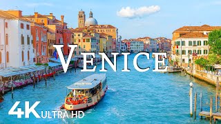 FLYING OVER VENICE (4K UHD) - Soothing Music Along With Beautiful Nature Video - 4K Video ULTRA HD