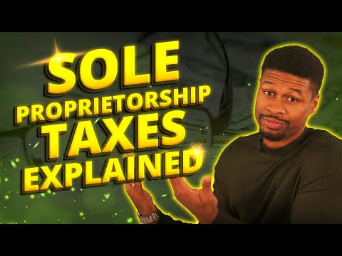 Who is liable to pay taxes in a sole proprietorship?