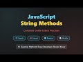 JavaScript String Methods: The Ultimate Guide for Beginners 🚀