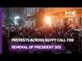 Protests continue across Egypt against President Sisi