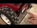 How to adjust auger drive belt sears craftsman snow thrower