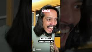 ICSE vs CBSE - Inside a picnic bus