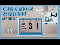 Calendario de escritorio aesthetic | DIY