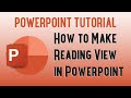 How to Powerpoint Slideshow Without Full Screen / Reading View | Powerpoint Tutorial