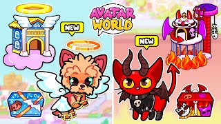 Angel Pets 😇 vs Demon Pets 😈 in Avatar World | NEW UPDATE ✅ | Pazu Games | Toca Boca