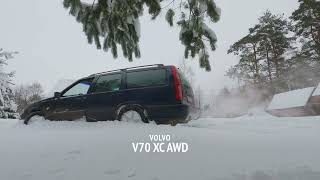 Volvo V70 XC AWD Cross Country in the deep snow