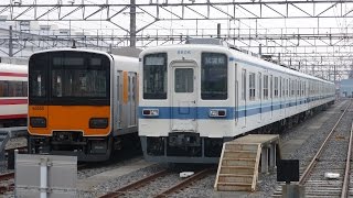 【南栗橋出場準備ＯＫ！】東武東上線 8000系 ワンマン81100F。8506Fと連結され南栗橋留置