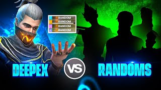 Deepex FF 🌪️ Vs Random Players 🤡 Iphone 15 plus 📲 ❤️ Garena Free Fire